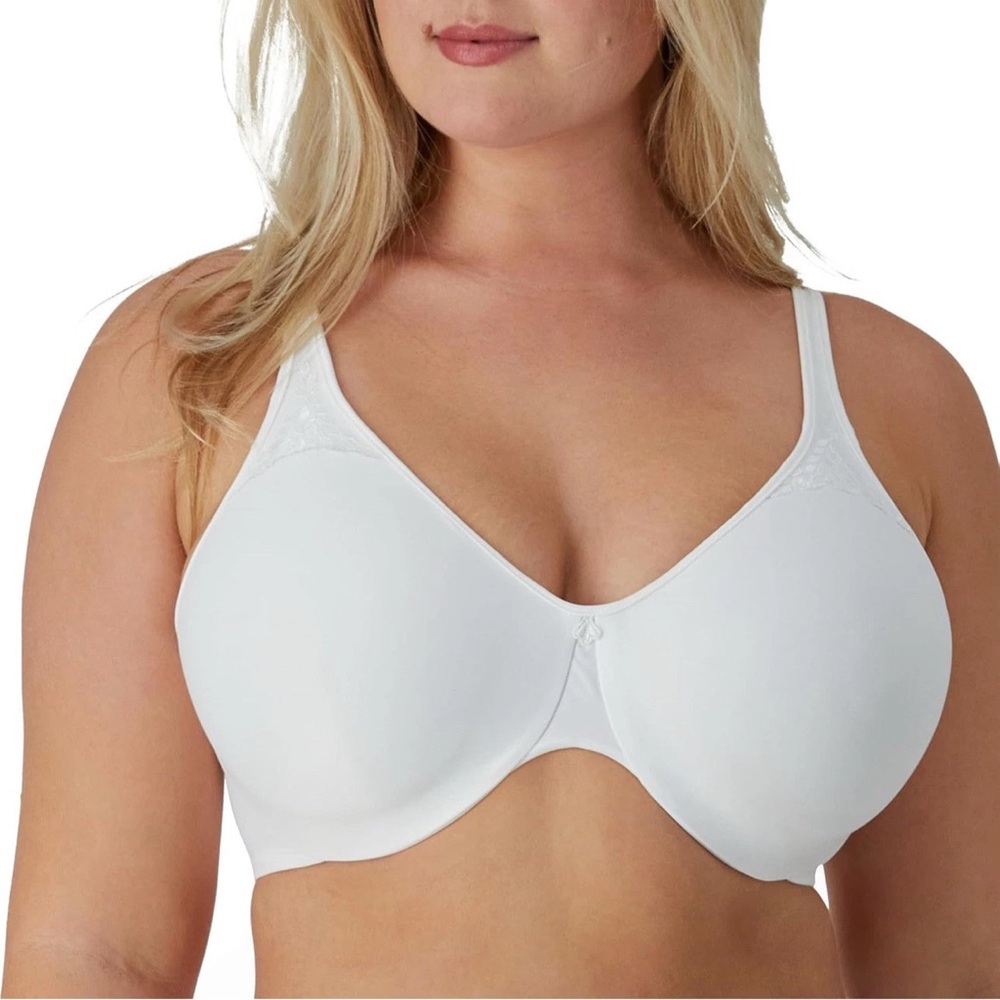 Bali Passion for Comfort Full Figure Minimizer Bra White DF3385 Size 36 DDD NWT
